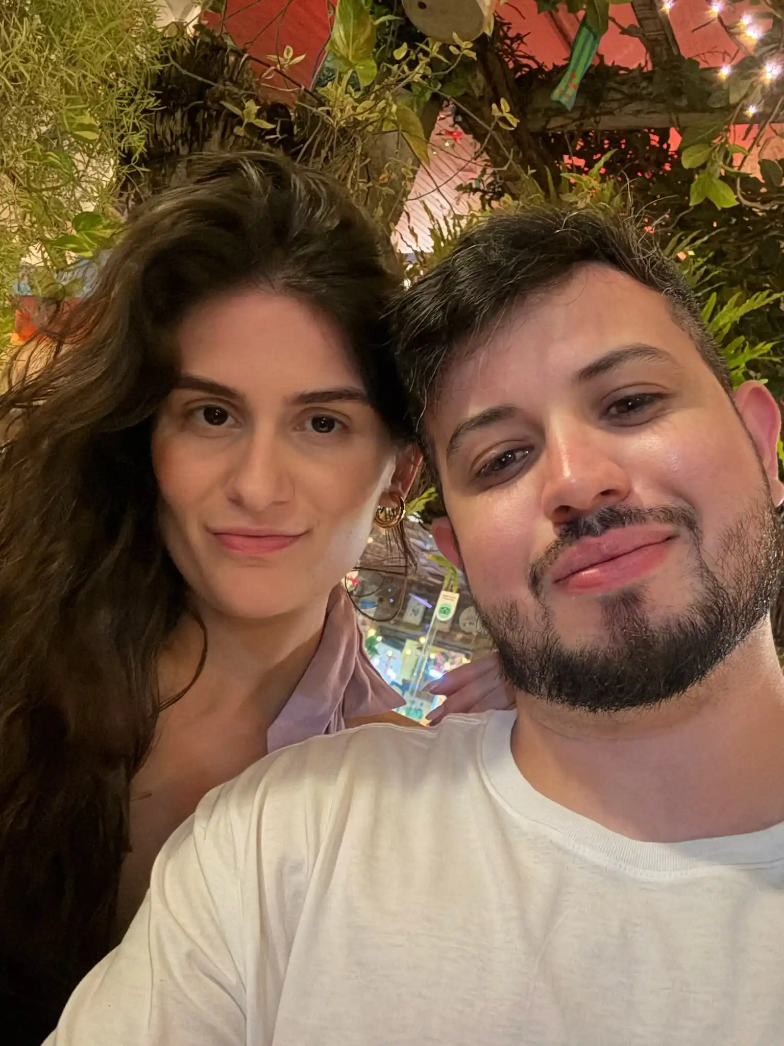 Letícia e Tsunoda selfie na montanha